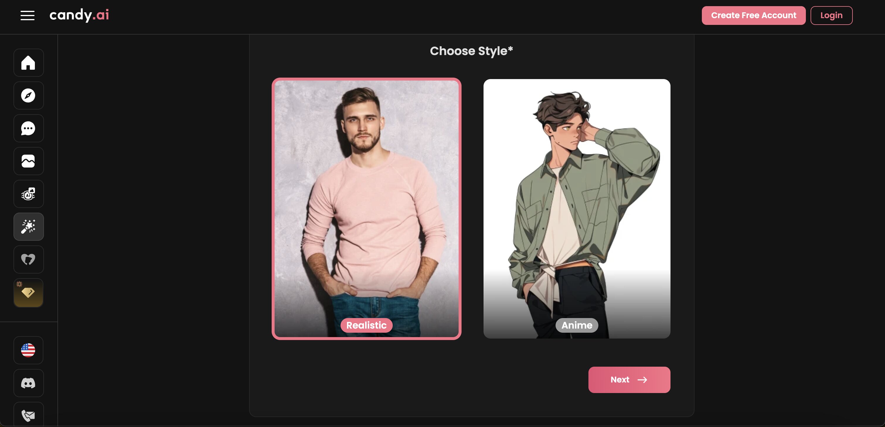 Candy AI AI boyfriend app screenshot