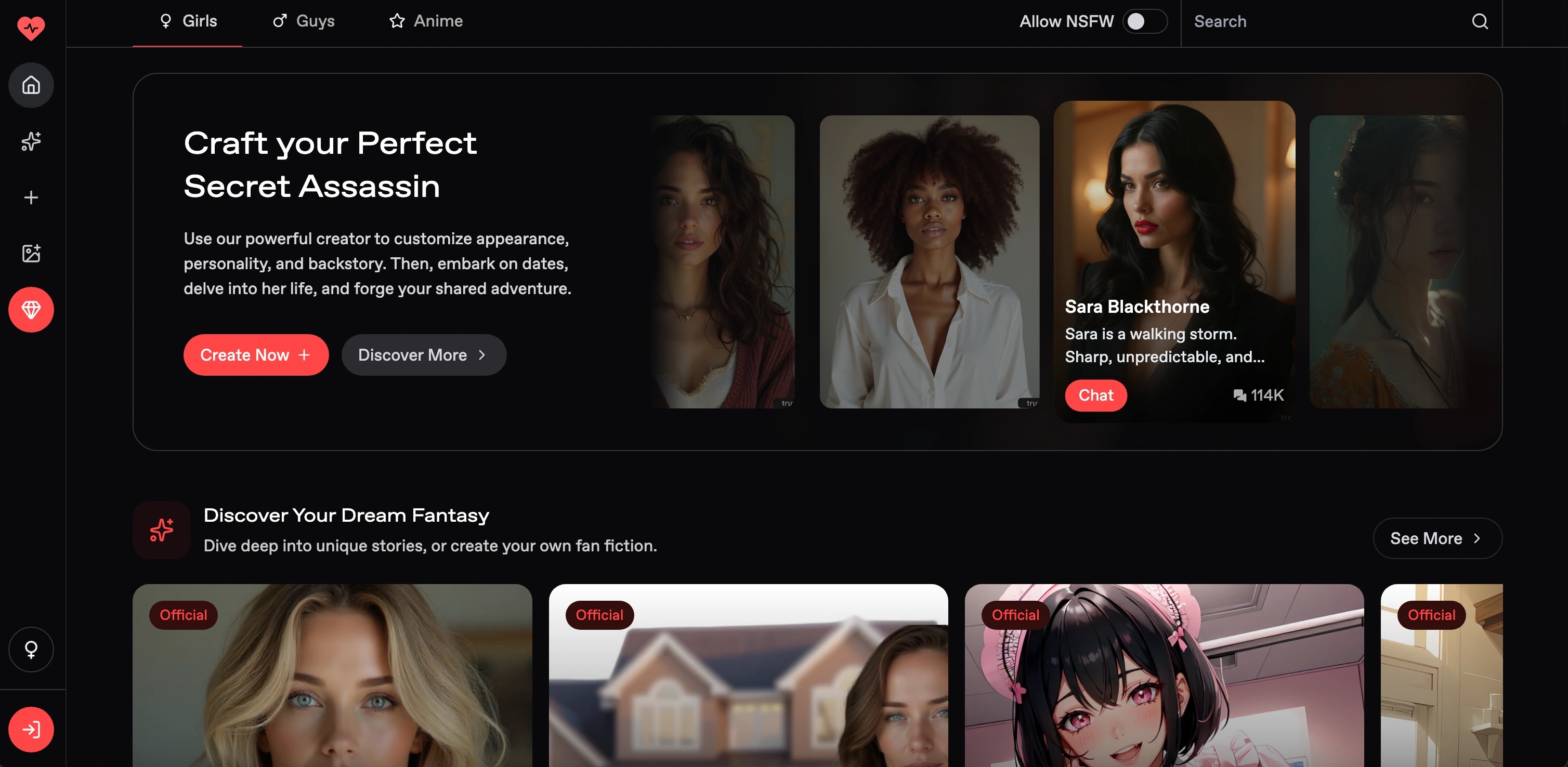 Nectar AI AI boyfriend app screenshot